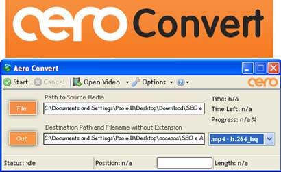 Aero Convert: convertire ogni tipo di file audio e video
