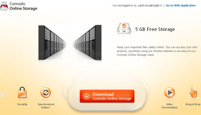 ComodoOnlineStorage2 Comodo Online Storage: Disco Remoto Gratis di 5 Gb