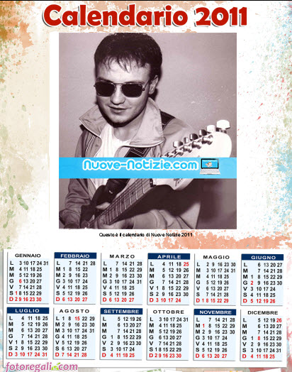 Crea il calendario 2011 personalizzato con una tua fotografia
