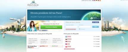 eRepublik: gioco di strategia online dove potrai crearti la tua seconda vita virtuale