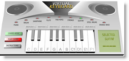 Suona la tastiera online con Virtual Keyboard