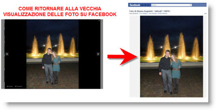 Visualizzare le foto di facebook come prima senza bordo nero
