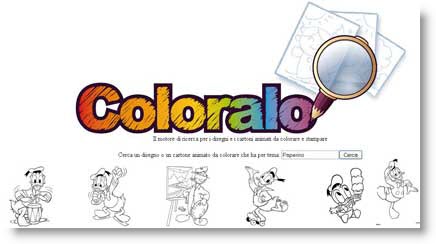 Coloralo: nuovo motore di ricerca per disegni da colorare