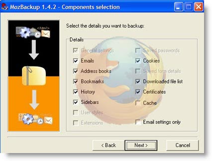 Mozbackup: fai il backup del tuo browser Firefox