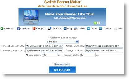 Crea Banner a rotazione per i tuoi siti
